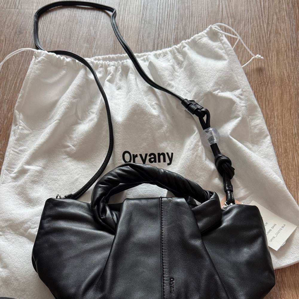 orYANY Black Leather Shoulder Bag